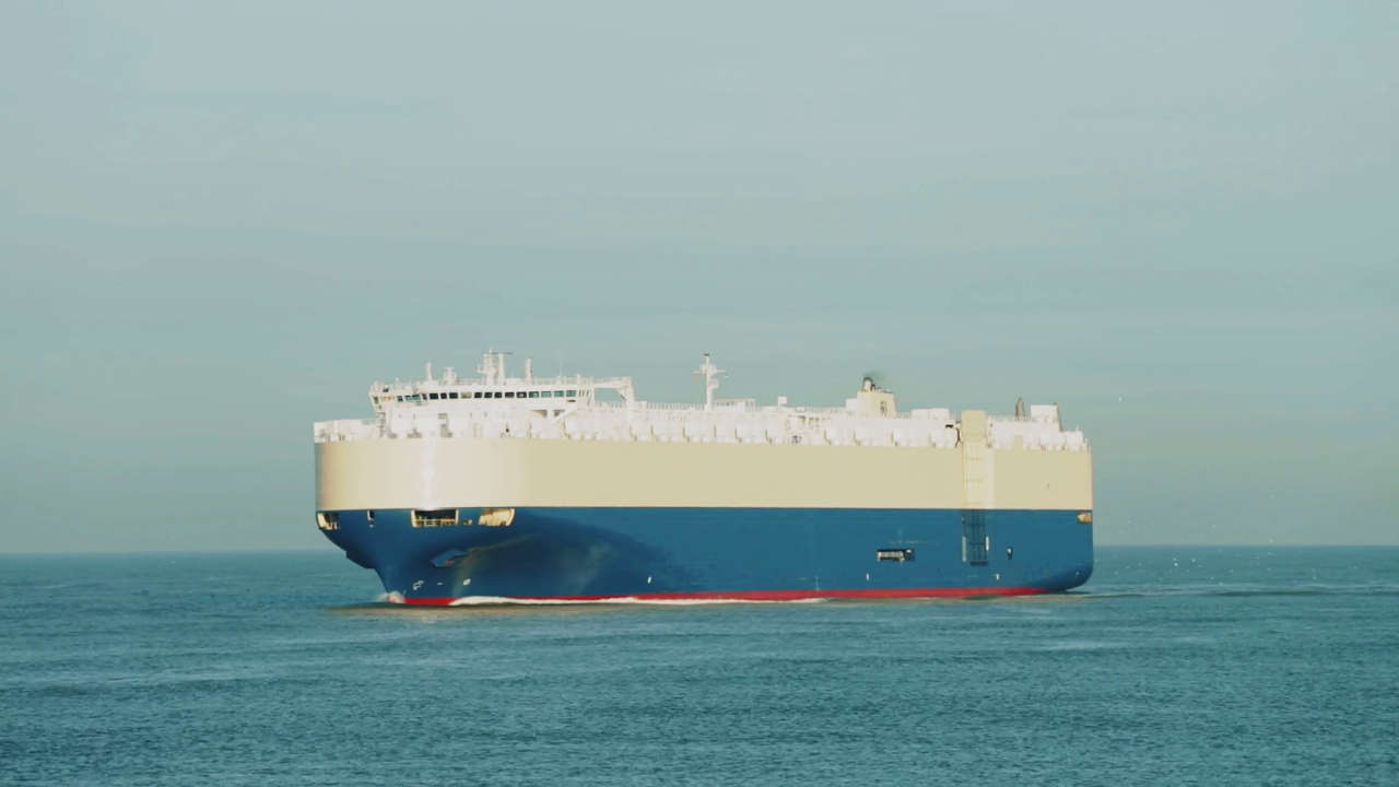 Ship at sea